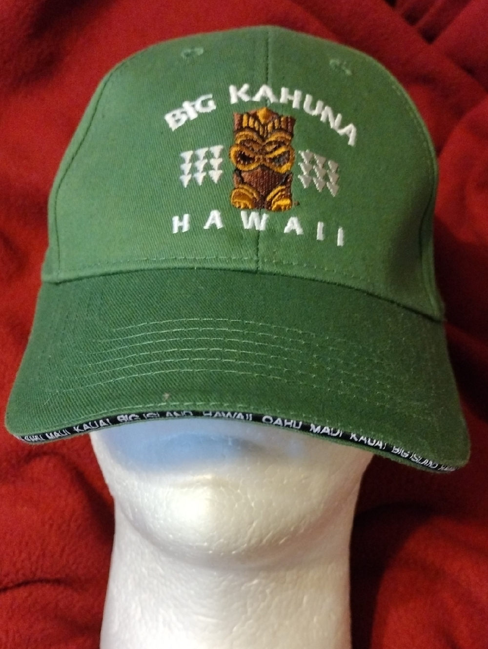 Big Kahuna Snapback Embroidered Hat. Green.  OS